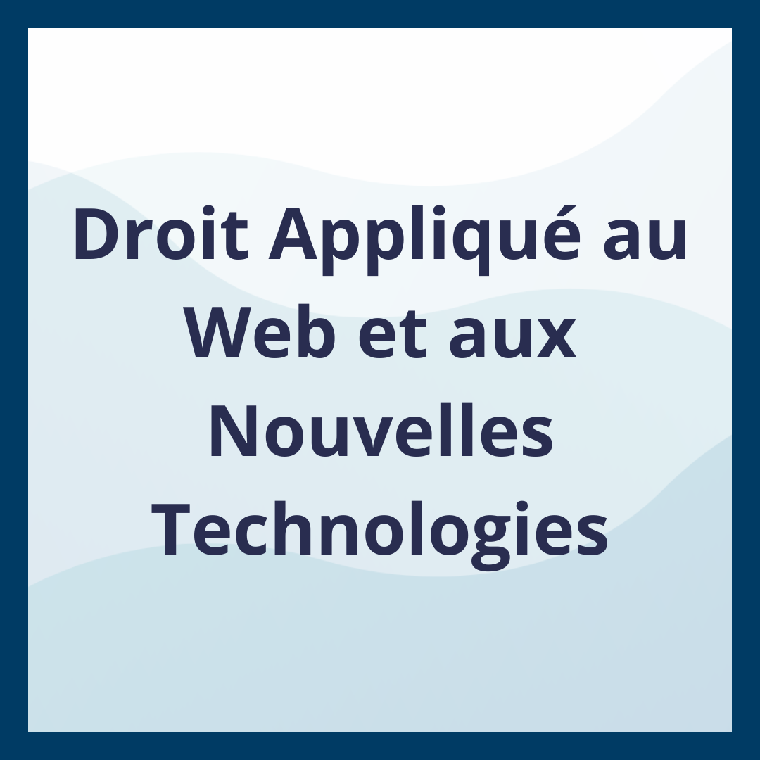 Droit Appliqué au Web et aux Nouvelles Technologies _Moufadal Mahamadaly Nissad