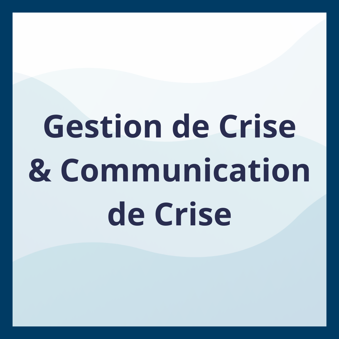 Gestion de Crise & Communication de Crise _Moufadal Mahamadaly Nissad