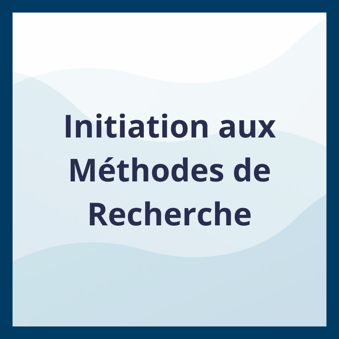 Initiation aux Méthodes de Recherche _Moufadal Mahamadaly Nissad